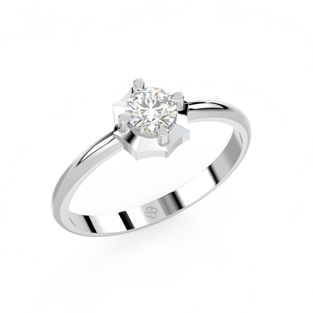 Empress Halo Lab Grown Diamond Engagement Ring by Stefee Jewels