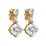 Load image into Gallery viewer, Crystal Charmer Lab Grown Diamond Stud Earrings by Stefee Jewels
