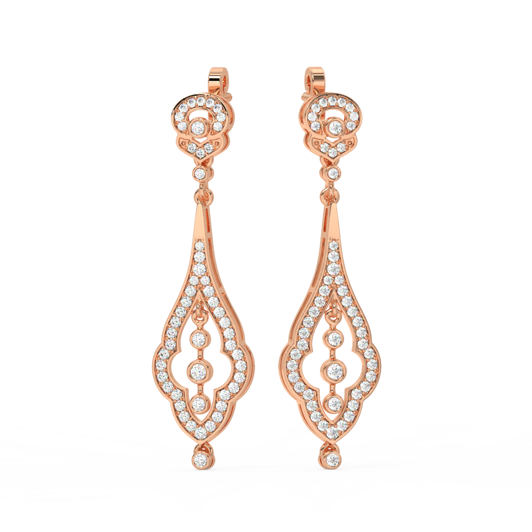 Precious Glow Lab Grown Diamond Drop Earrings by Stefee Jewels