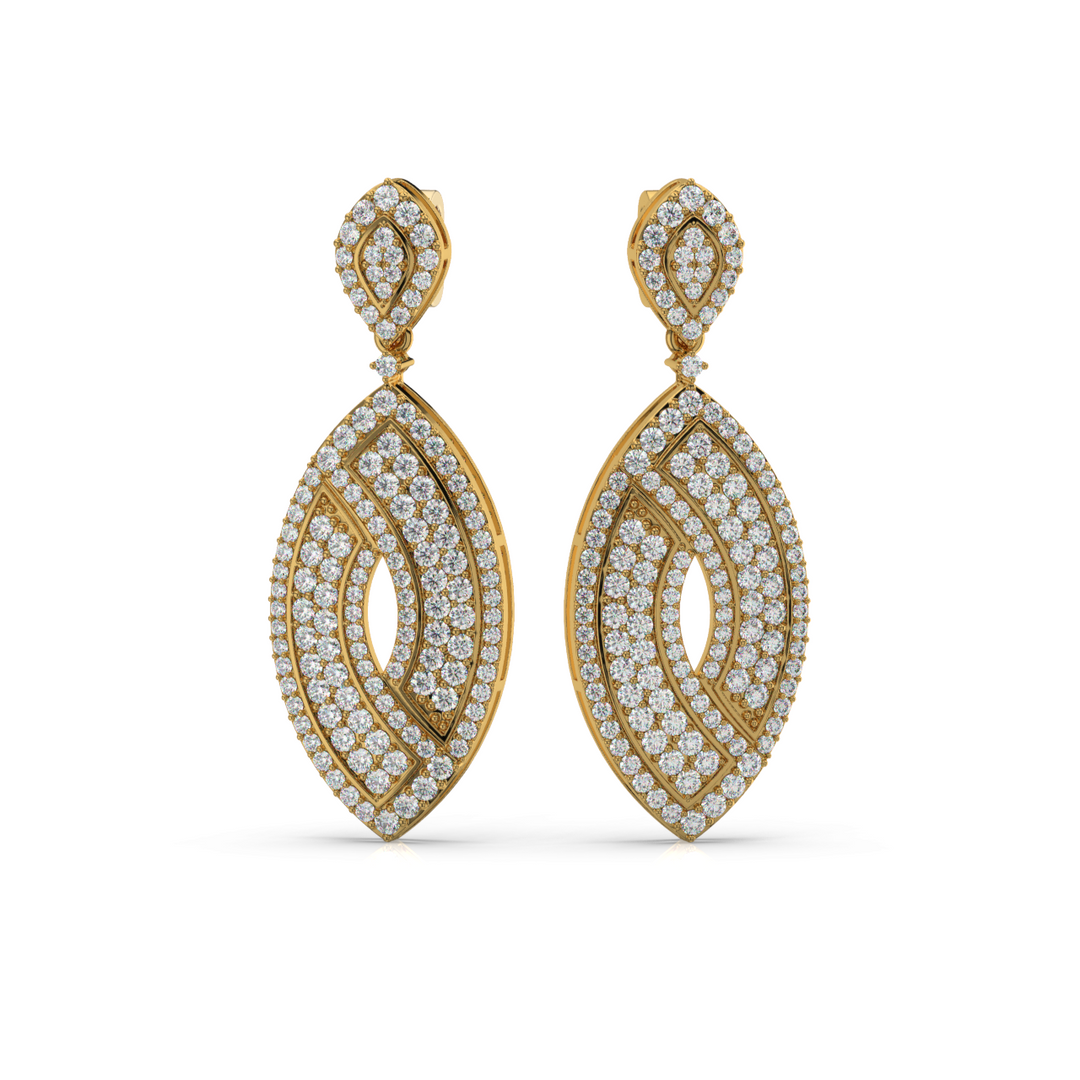 Bright Charms Lab Grown Diamond Drop Earrings by Stefee Jewels