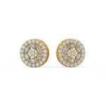 Load image into Gallery viewer, Glitzy Floral Lab Grown Diamond  Pendant Set by Stefee Jewels