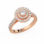 Load image into Gallery viewer, Lab Grown Diamond Cluster Double Halo - Engagement Ring by Stefee Jewels
