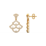 Load image into Gallery viewer, Brilliant Chains Lab Grown Diamond Drop Earrings by Stefee Jewels