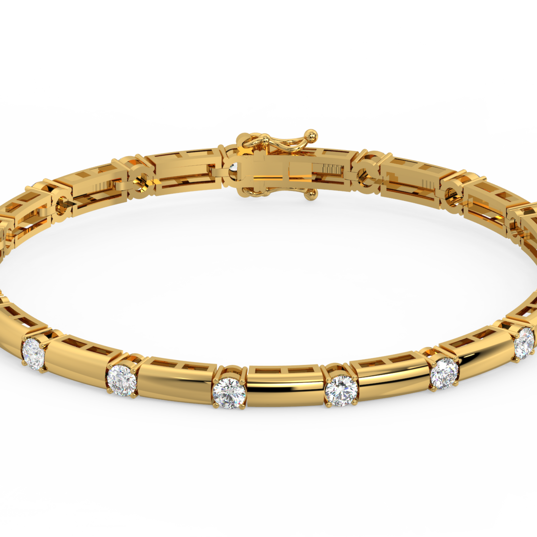 Glittering Delight Lab Grown Diamond Bracelets by Stefee Jewels