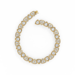 Load image into Gallery viewer, Bold Interlink Lab Grown Diamond Bracelet by Stefee Jewels