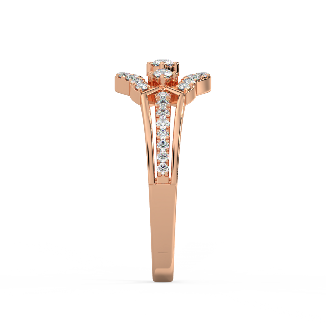 The Connected Stones Lab Grown Diamond   Ring by Stefee Jewels