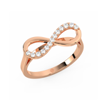 Load image into Gallery viewer, Infinity Lab Grown Diamond Ring by Stefee Jewels
