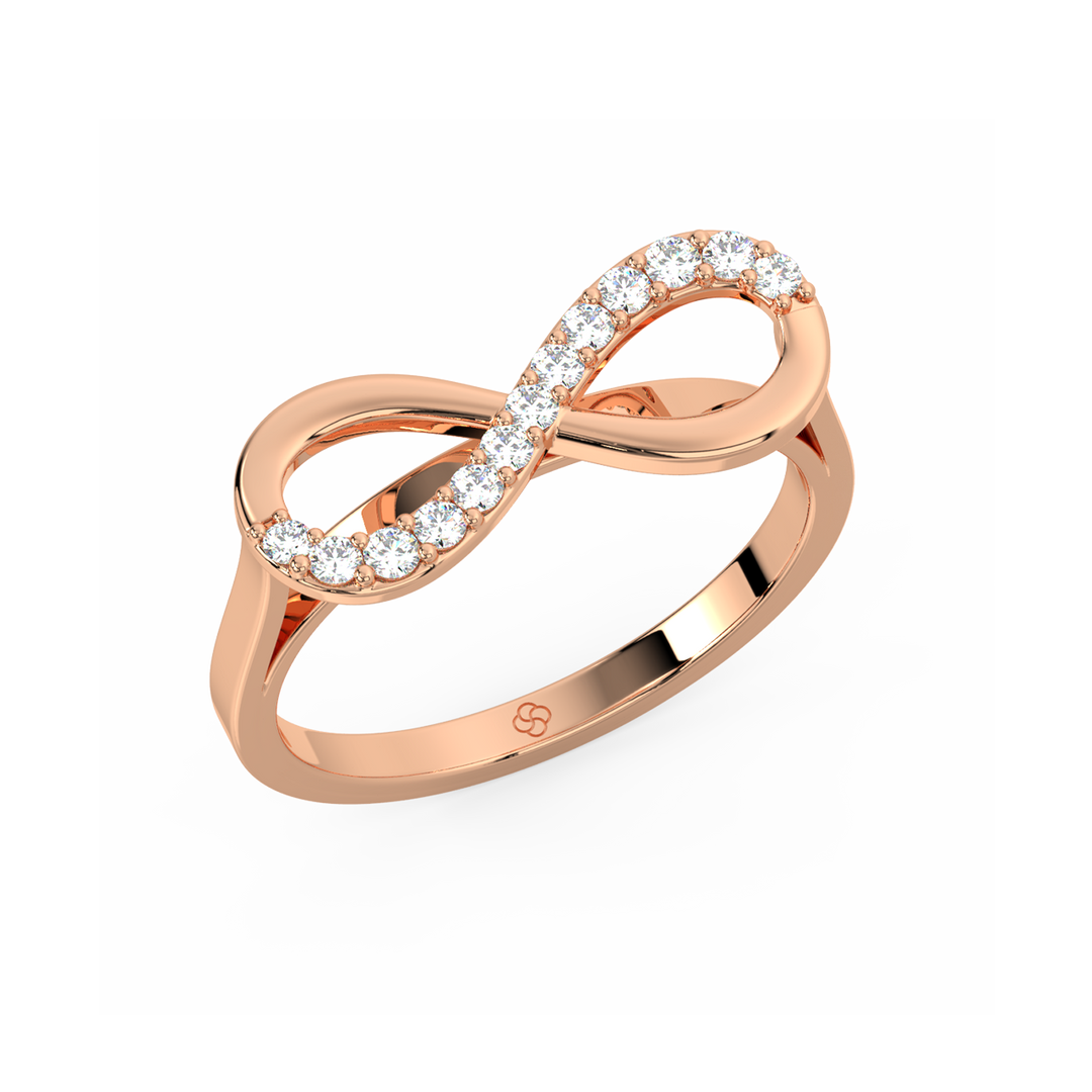 Infinity Lab Grown Diamond Ring by Stefee Jewels