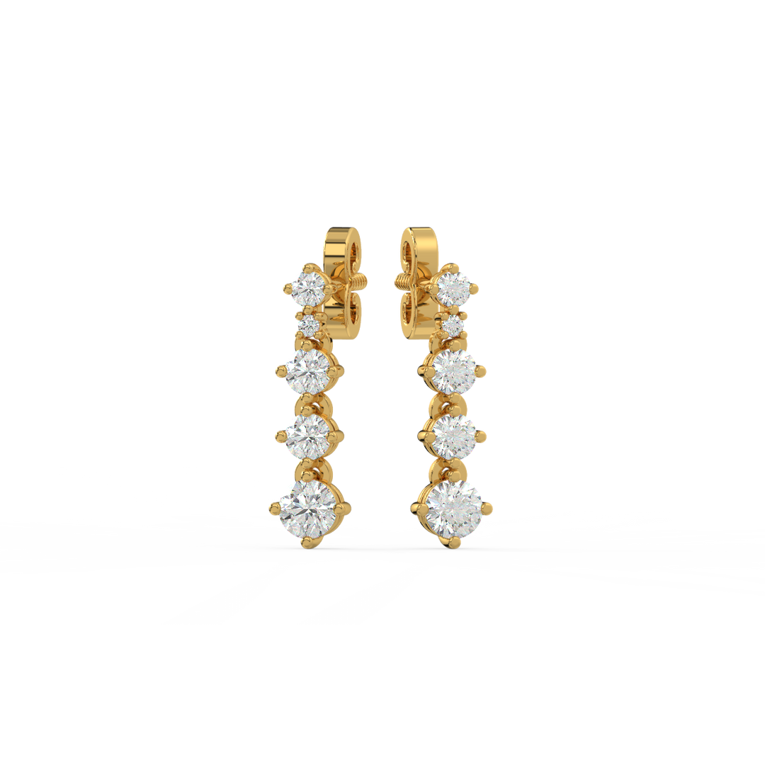 111 Lab Grown Diamond Studs Earrings by Stefee