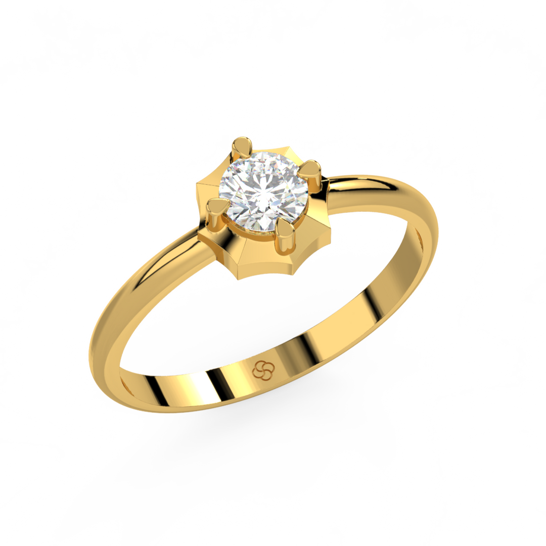 Empress Halo Lab Grown Diamond Engagement Ring by Stefee Jewels