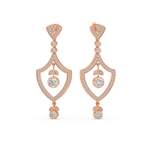 Load image into Gallery viewer, Sparkling Stars Lab Grown Diamond Drop Earrings by Stefee Jewels
