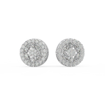 Load image into Gallery viewer, Glitzy Floral Lab Grown Diamond  Pendant Set by Stefee Jewels