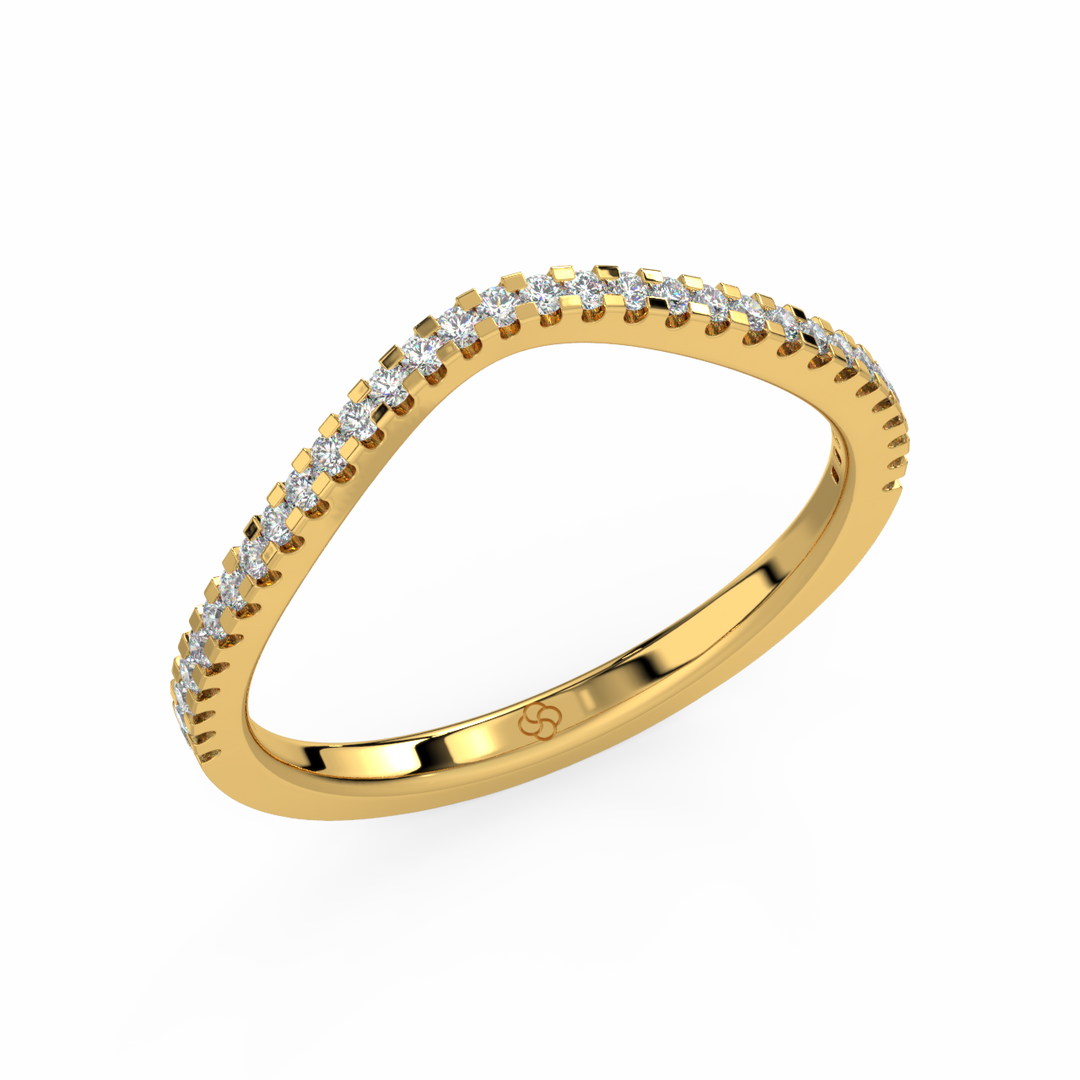 Rippling Round Lab Grown Diamonds Ring  by Stefee