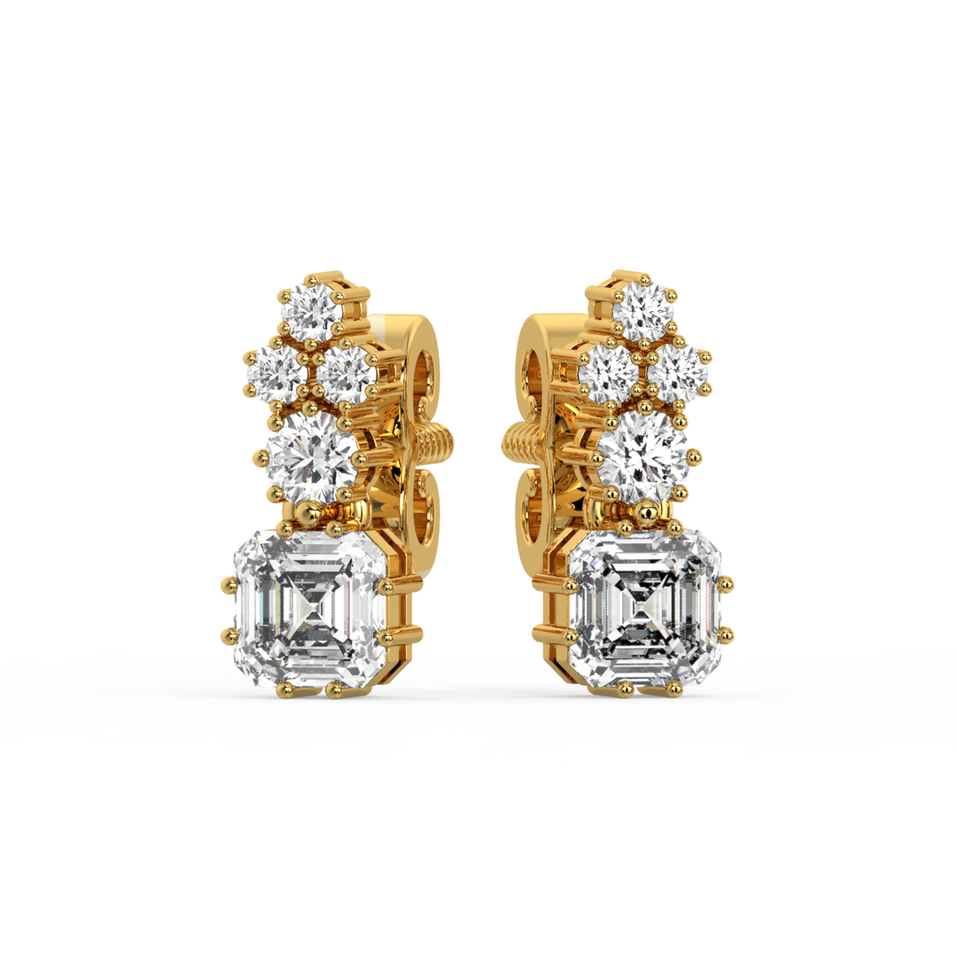 Elegant Twinkles Lab Grown Diamond Studd Earrings by Stefee Jewels