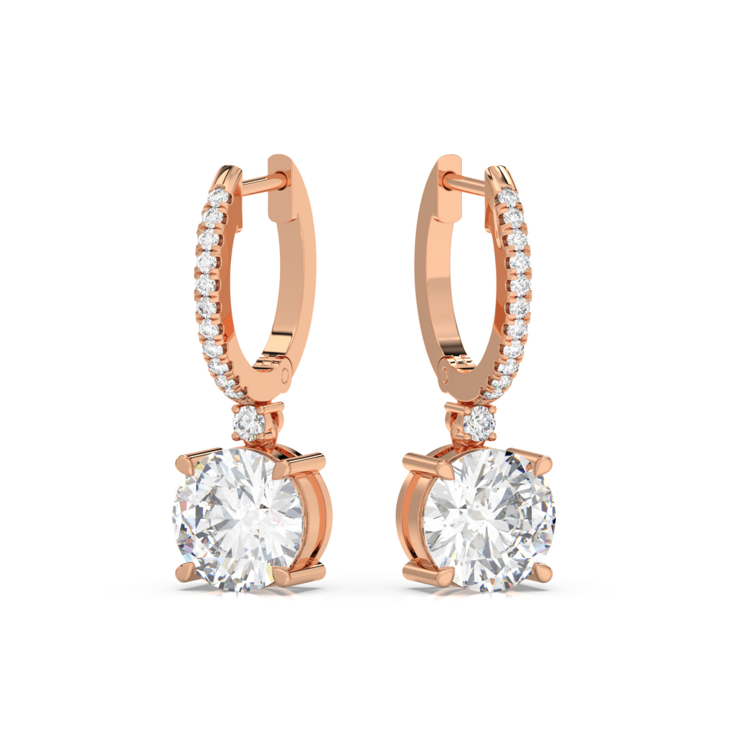 Classic  Lab Grown Diamond  Dangles By Stefee Jewels