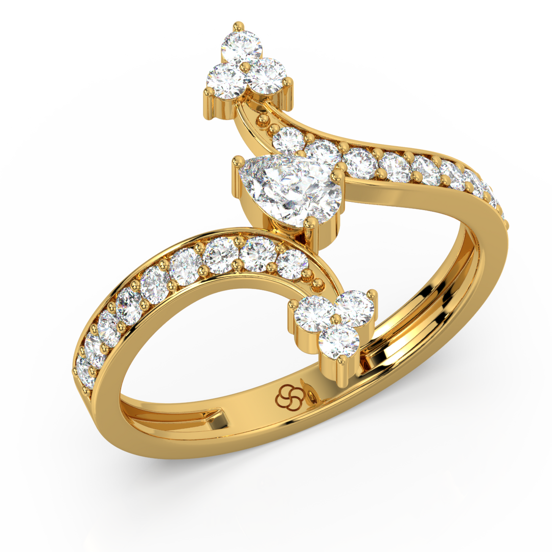 Delicate  Lab Grown Diamond Ring for her dreams by Stefee Jewels