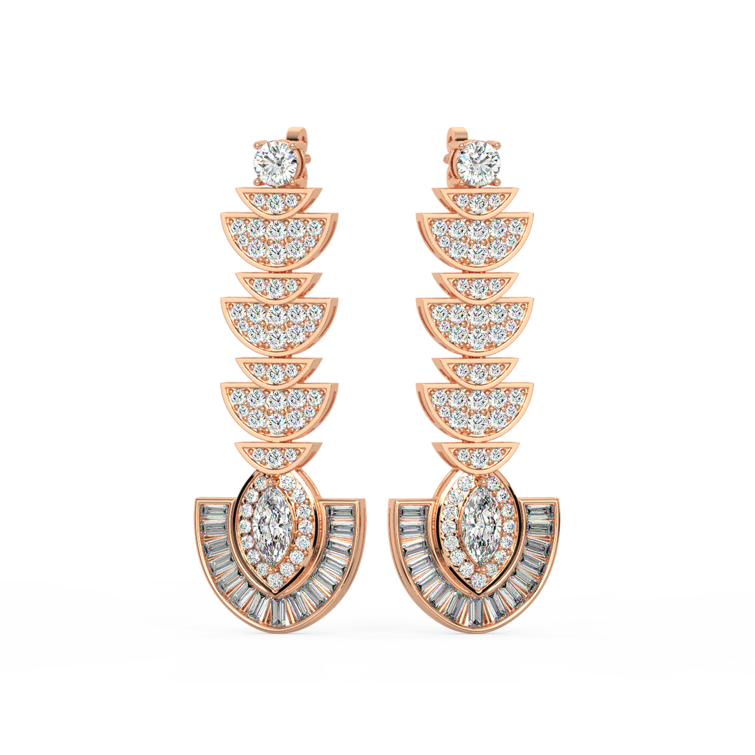 Precious Sparkle Lab Grown Diamond Drop Earrings by Stefee Jewels