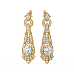 Load image into Gallery viewer, Shining Threads Lab Grown Diamond Drop Earrings by Stefee Jewels
