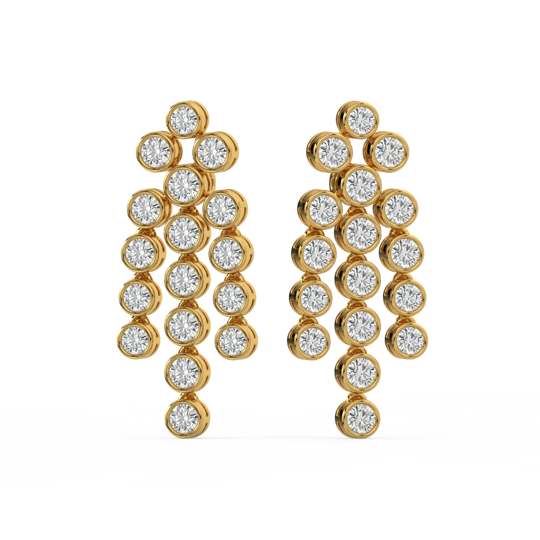 Cluster Dangle Earrings By Stefee Jewels