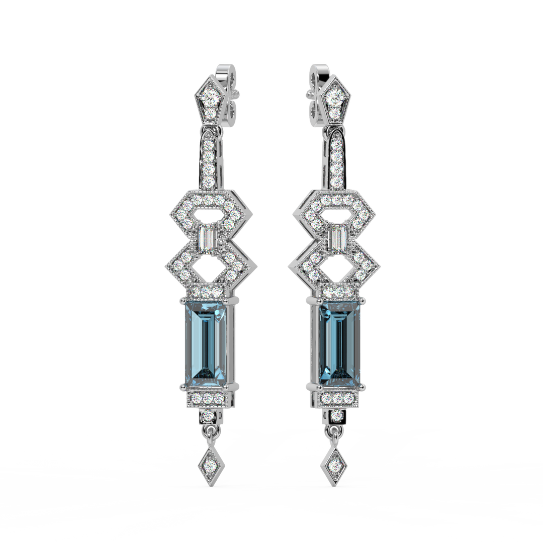 Pure Glow Lab Grown Diamond Drop Earrings by Stefee Jewels