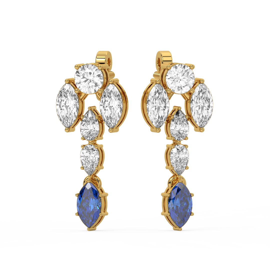 Bright Beginnings Lab Grown Diamond Drop Earrings by Stefee Jewels