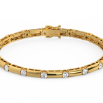 Load image into Gallery viewer, Glittering Delight Lab Grown Diamond Bracelets by Stefee Jewels