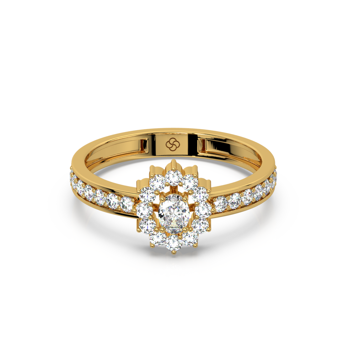 Radiant Engagement Lab Grown Diamond  Ring by Stefee Jewels