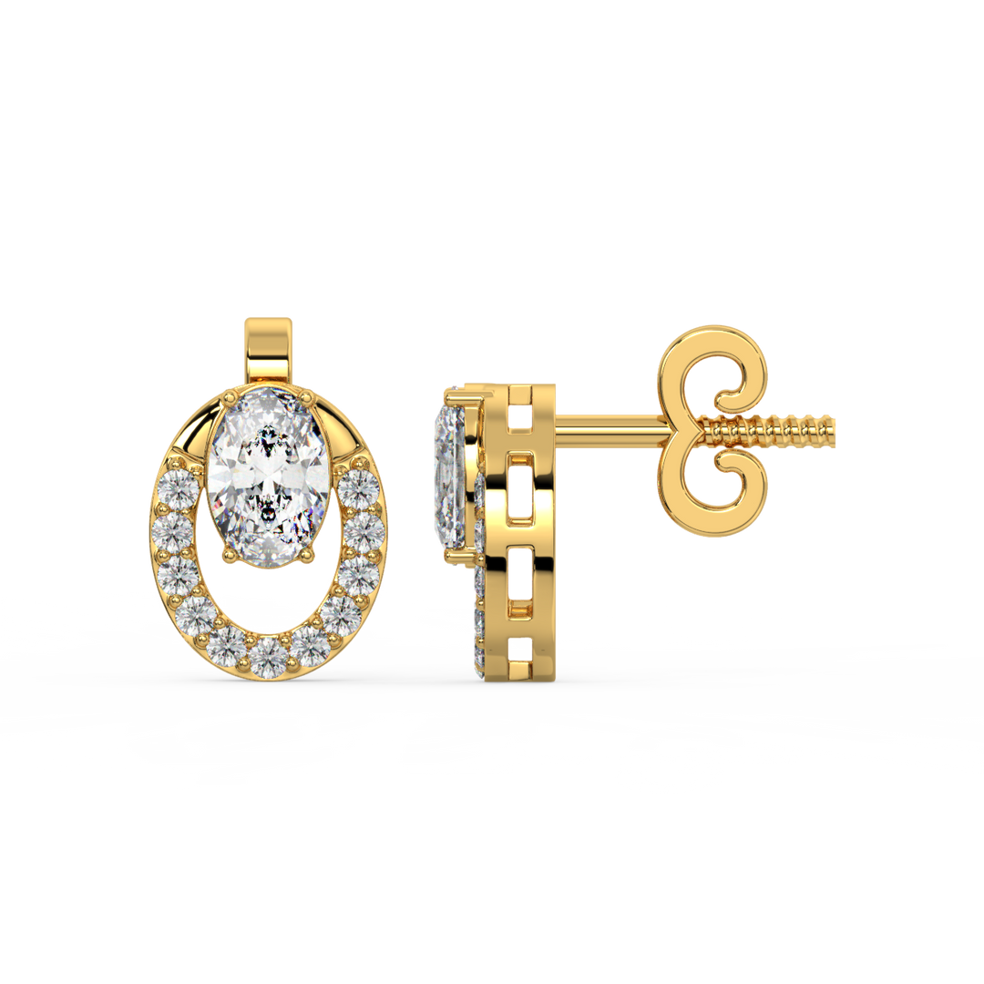 Lunar Radiance Lab Grown Diamond  Pendant Set by Stefee Jewels