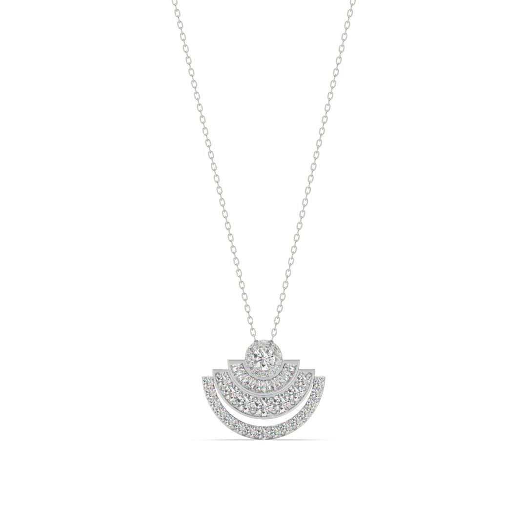 Moonshine Lab Grown Diamond Studded Pendants by Stefee Jewels