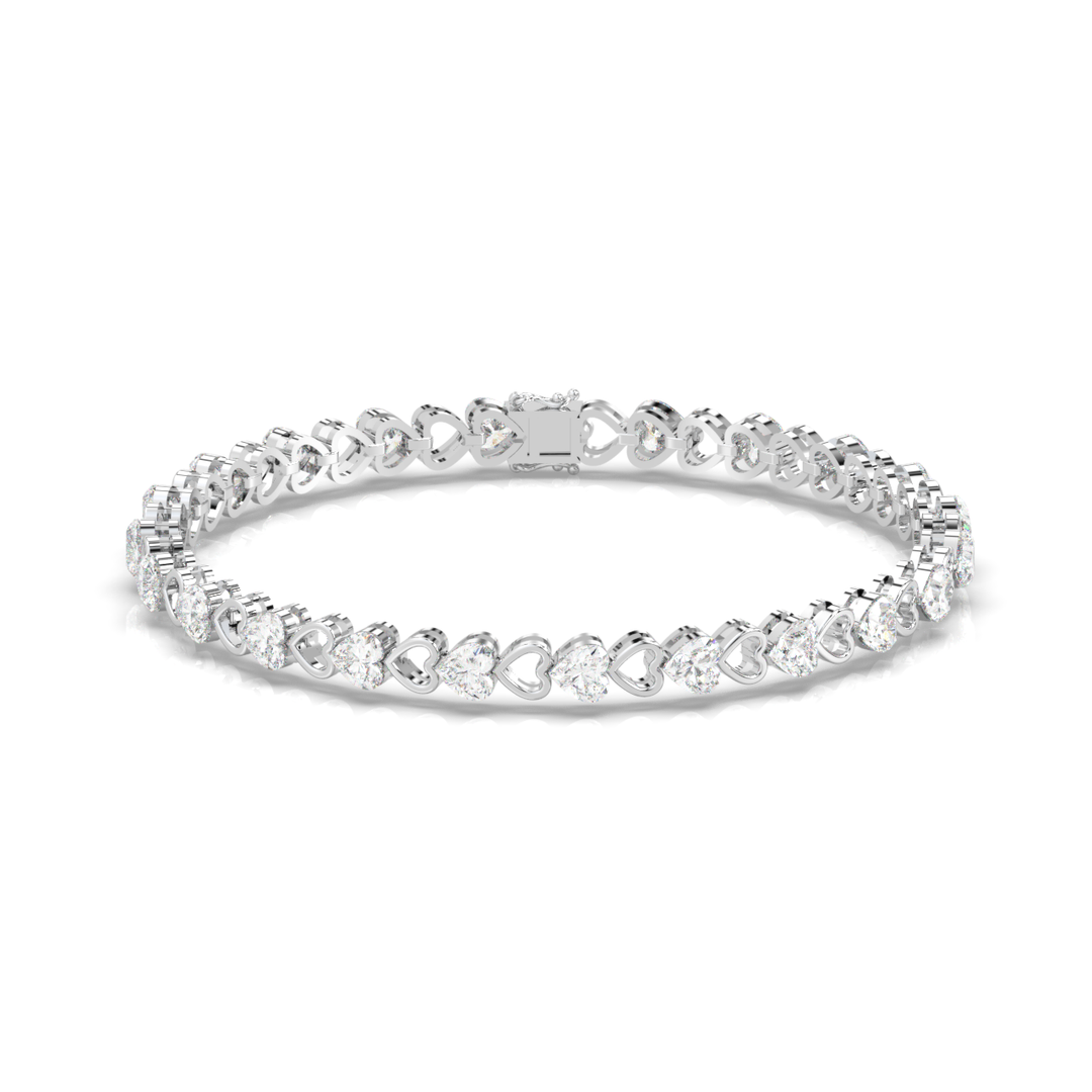 Abstract Beauty Lab Grown Diamond Bracelet by Stefee Jewels