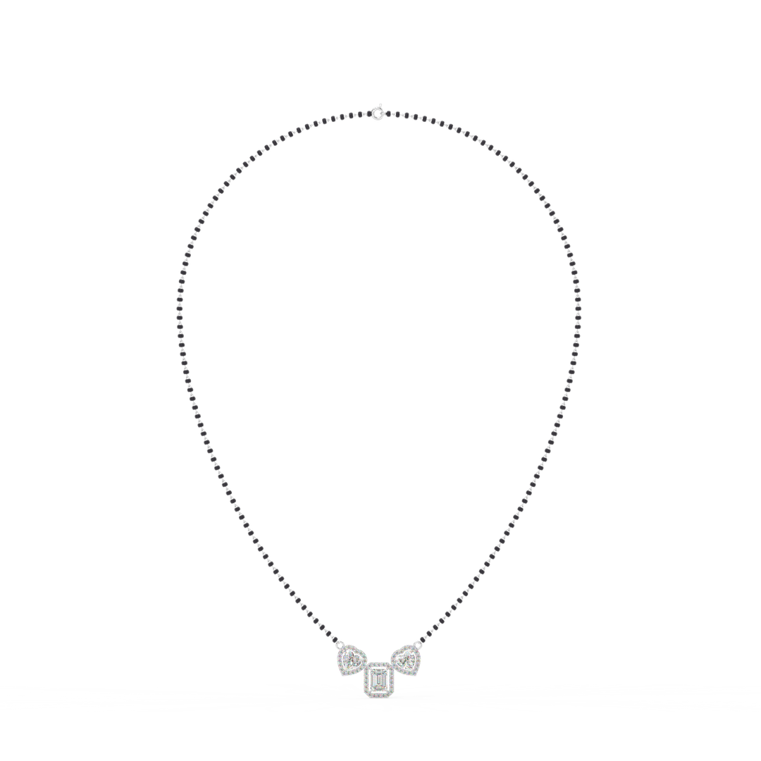 Contemporary Lab Grown Diamond Mangalsutra by Stefee Jewels