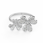 Load image into Gallery viewer, Complimenting Flowers Lab Grown Diamond Ring by Stefee Jewels
