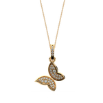 Load image into Gallery viewer, Princess Butterfly Lab Grown Diamond Pendant by Stefee