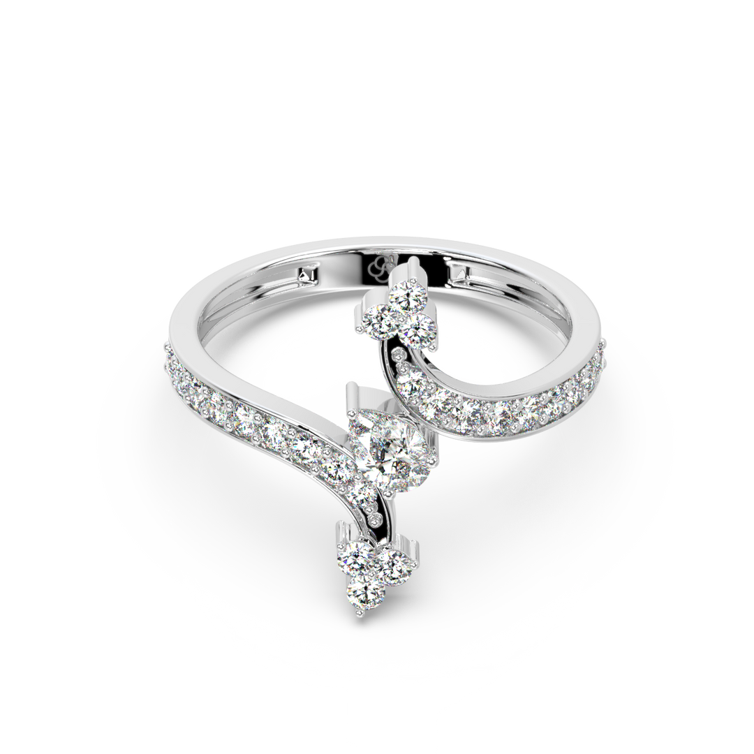 Delicate  Lab Grown Diamond Ring for her dreams by Stefee Jewels