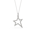Load image into Gallery viewer, Open Star Lab Grown Diamond Pendant by Stefee