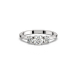 Load image into Gallery viewer, Three Stone Lab Grown - Engagement Diamond Ring by Stefee