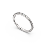 Load image into Gallery viewer, Round Embellished  Lab Grown Diamond Band by Stefee Jewels