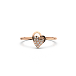 Load image into Gallery viewer, Heart On Fire Lab Grown Diamond Ring by Stefee Jewels