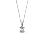 Load image into Gallery viewer, Solitaire Oval Lab Grown Diamond Pendant by Stefee