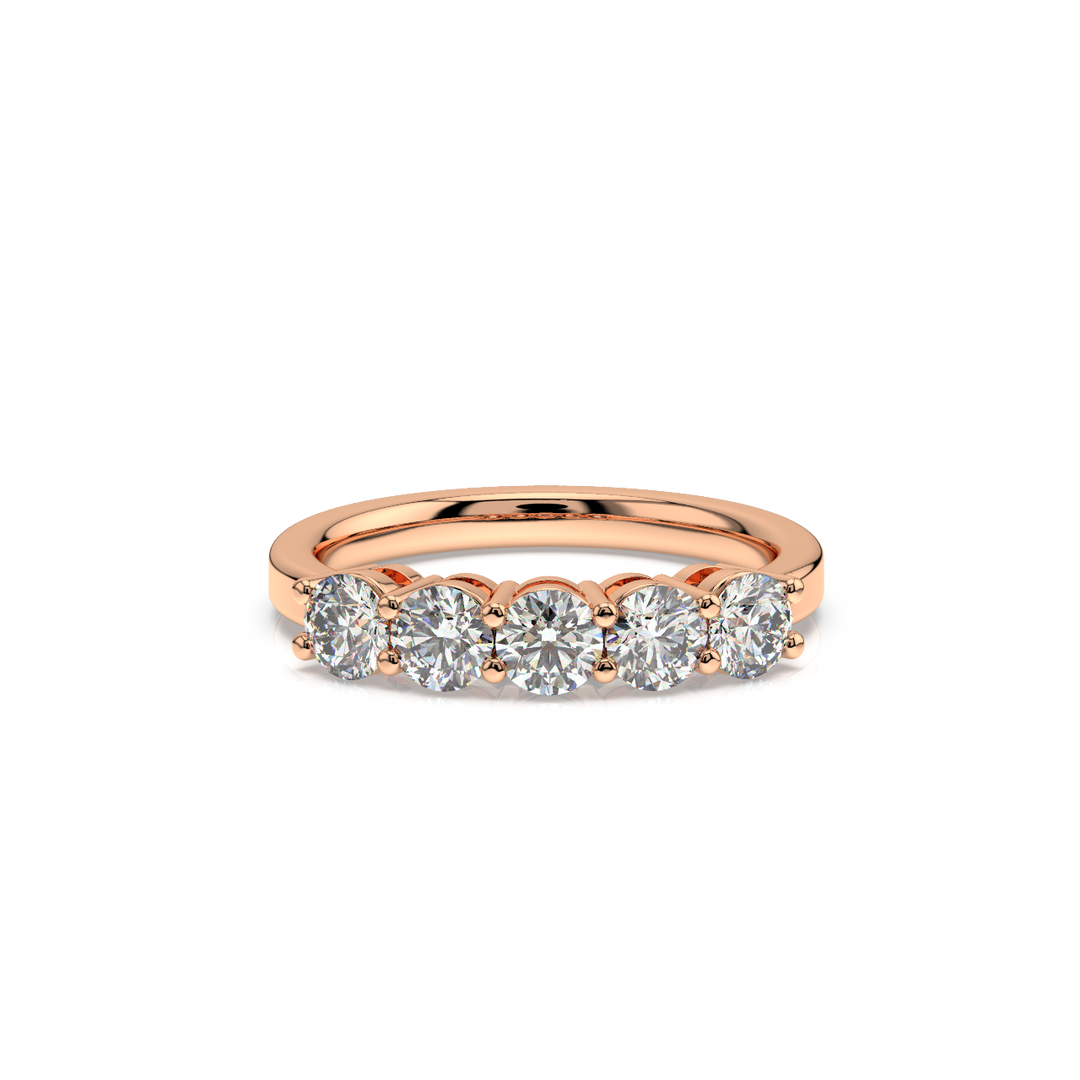 5-Stone Round Vows Lab Grown - Engagement Diamond Ring by Stefee