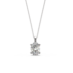 Load image into Gallery viewer, Solitaire Oval Lab Grown Diamond Pendant by Stefee