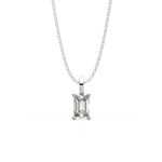 Load image into Gallery viewer, Solitaire Emerald Lab Grown Diamond Pendant by Stefee