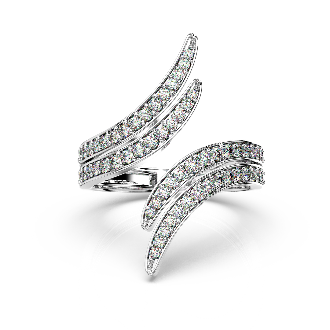 Swirl  Lab Grown Diamond Ring by Stefee Jewels