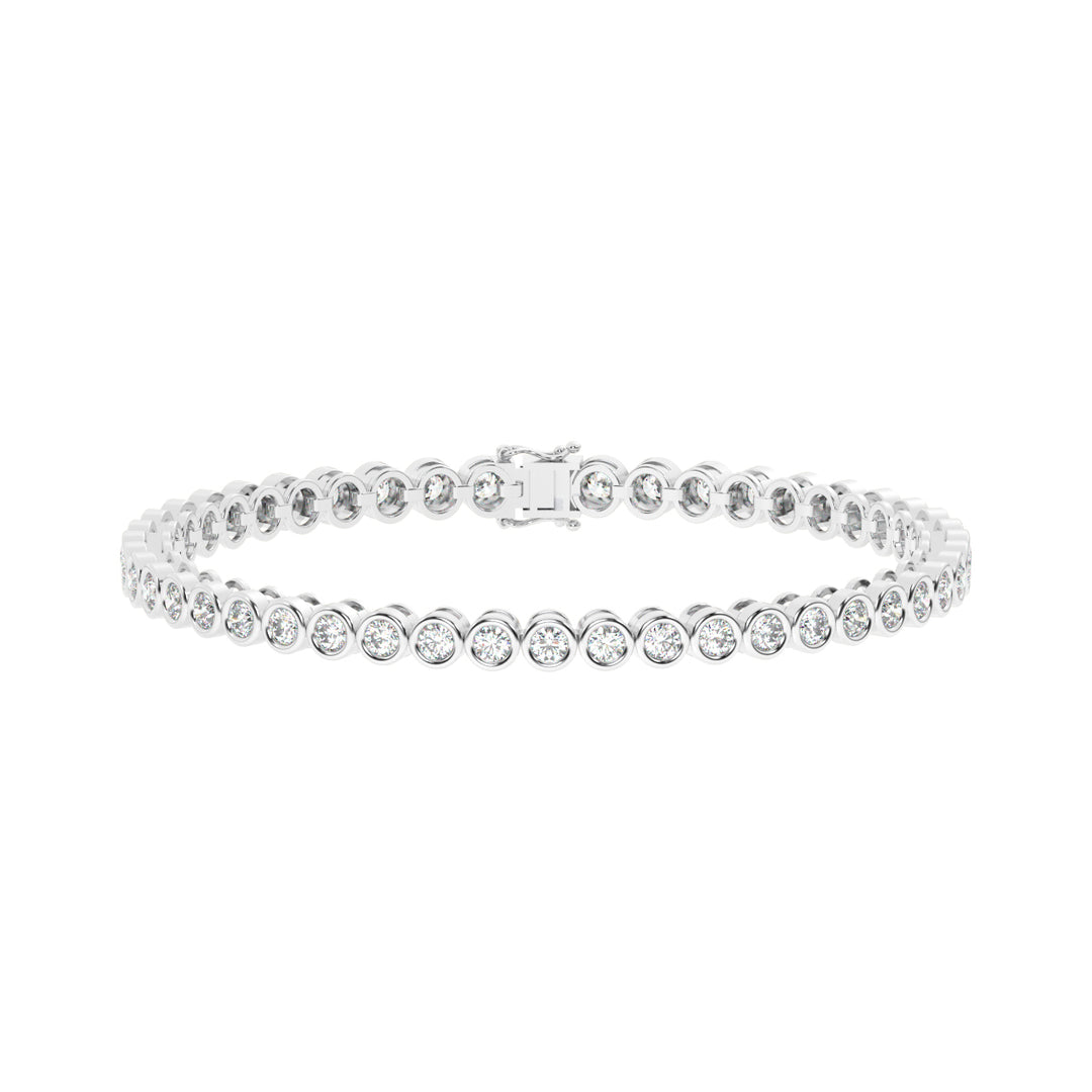 Minimalist Lab Grown Diamond Bracelet by Stefee Jewels