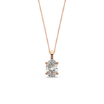 Load image into Gallery viewer, Solitaire Oval Lab Grown Diamond Pendant by Stefee