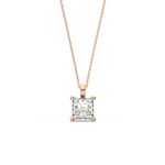 Load image into Gallery viewer, Solitaire Princess Lab Grown Diamonds Pendant by Stefee