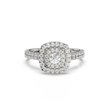 Load image into Gallery viewer, Double Halo Lab Grown - Engagement Diamond Ring by Stefee Jewels