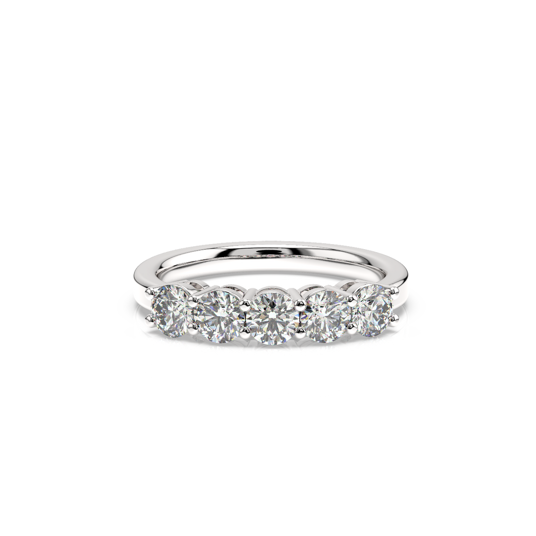5-Stone Round Vows Lab Grown - Engagement Diamond Ring by Stefee