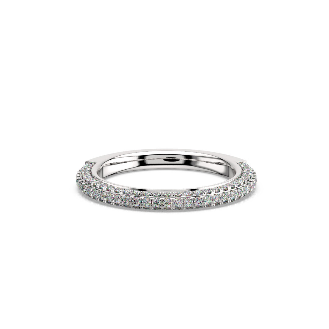 Embellished Lace Band Lab Grown - Engagement Diamond Ring by Stefee Jewels