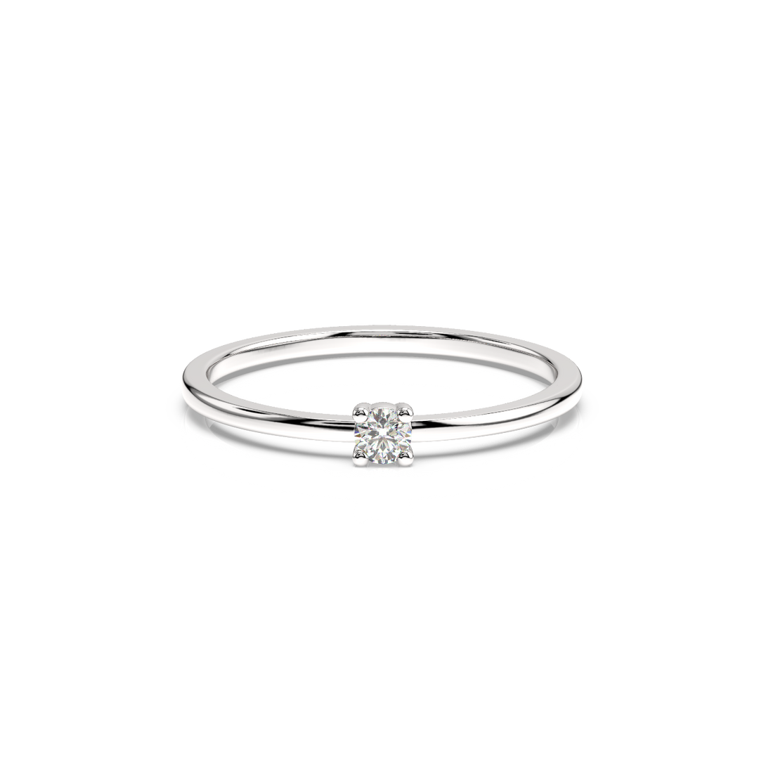 Tiny Diamond Lab Grown Diamond Ring by Stefee Jewels